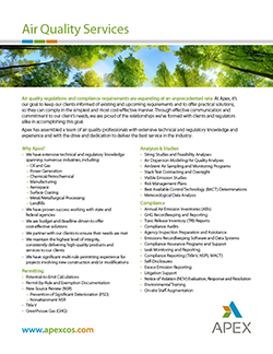 Air Quality Services brochure