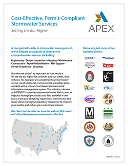 Cost-Effective, Permit-Compliant Stormwater Services brochure