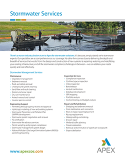 Stormwater Services brochure