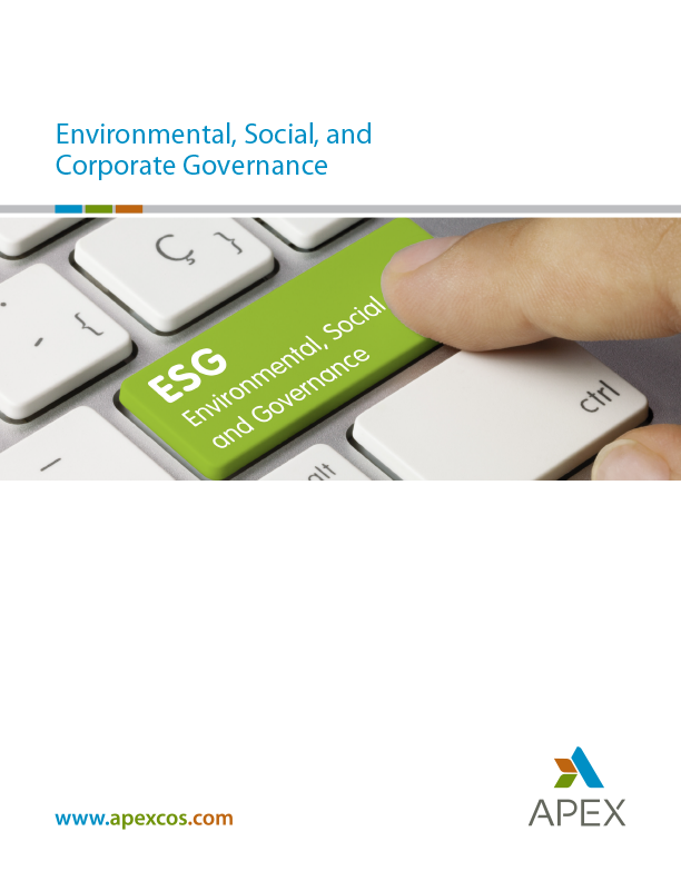 Environmental, Social, and Corporate Governance