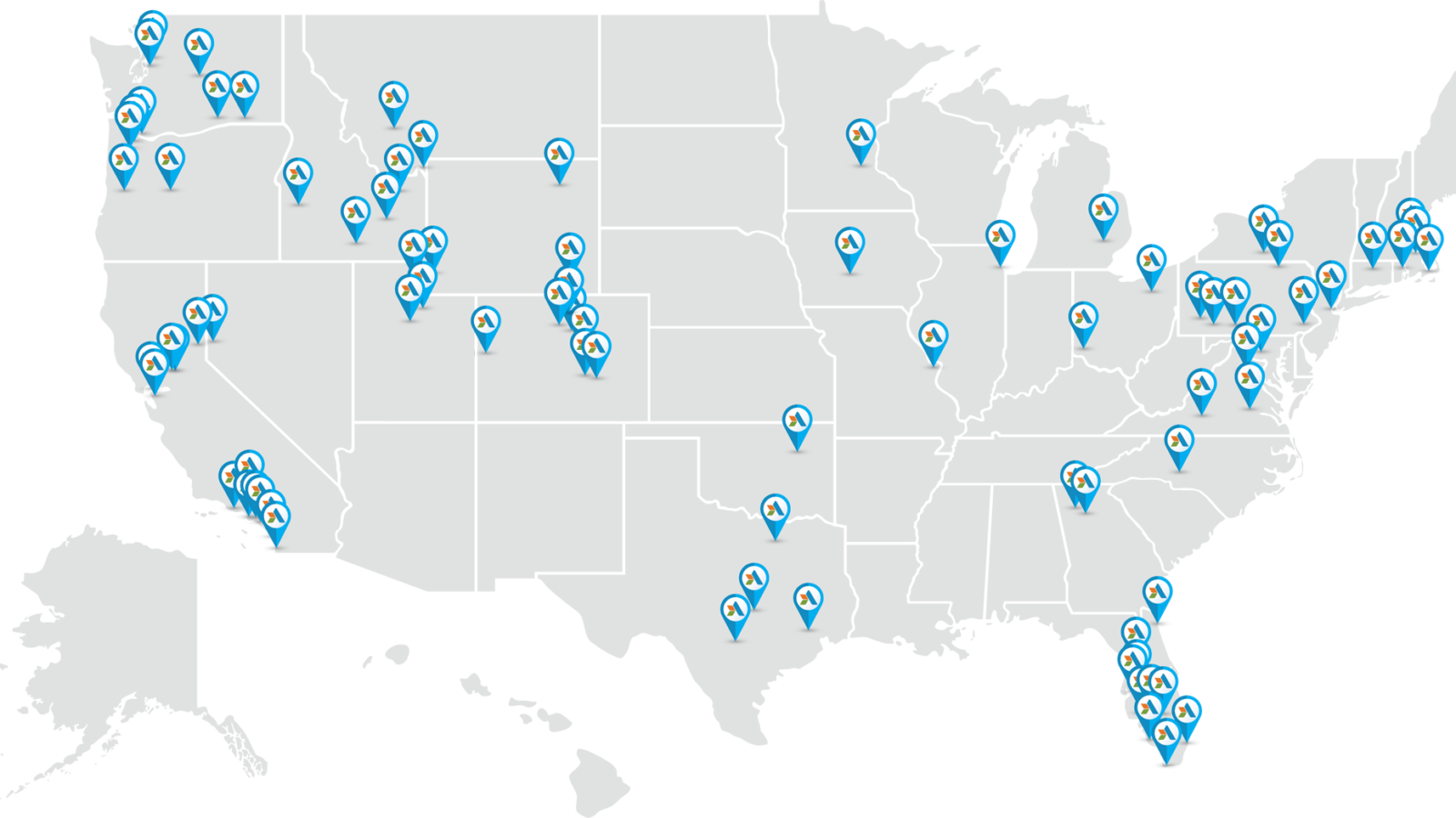 Apex Office Locations Map