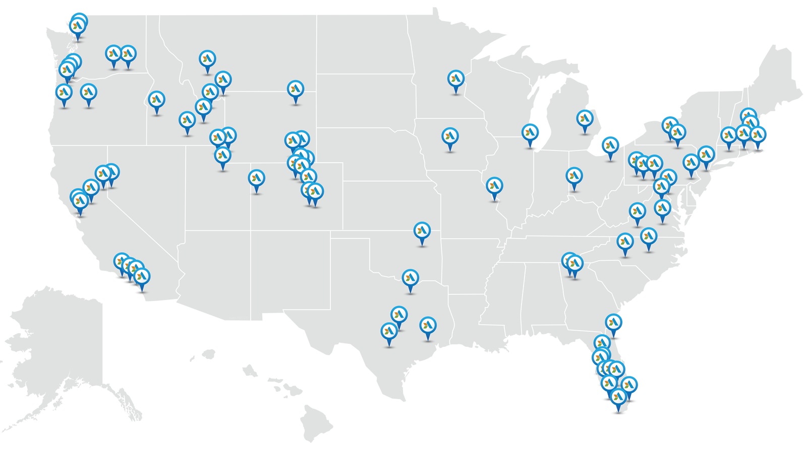 Apex Companies - Locations Map