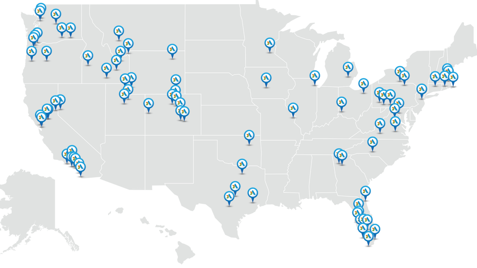 Apex Companies Locations Map