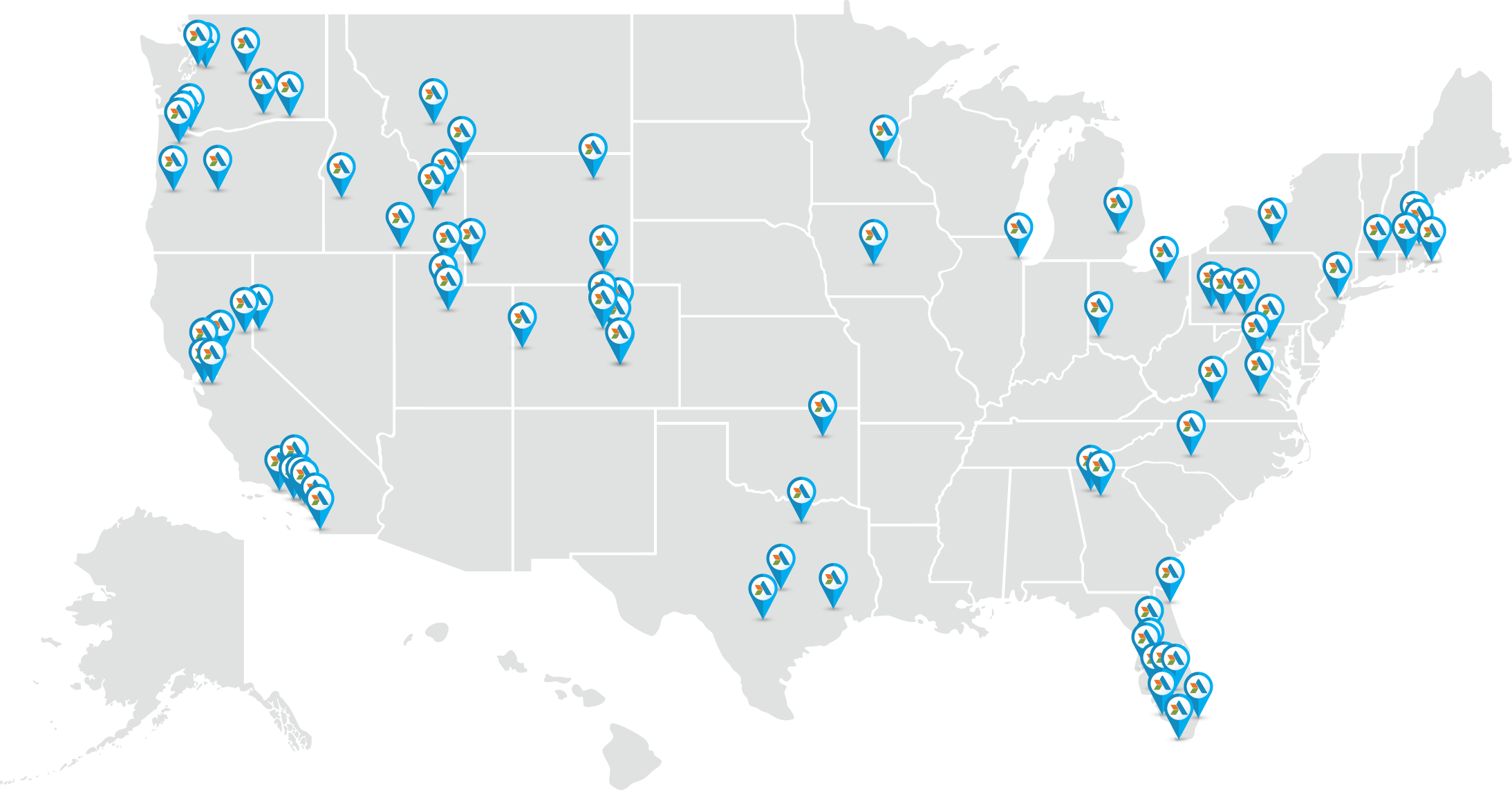 Apex Office Locations Map