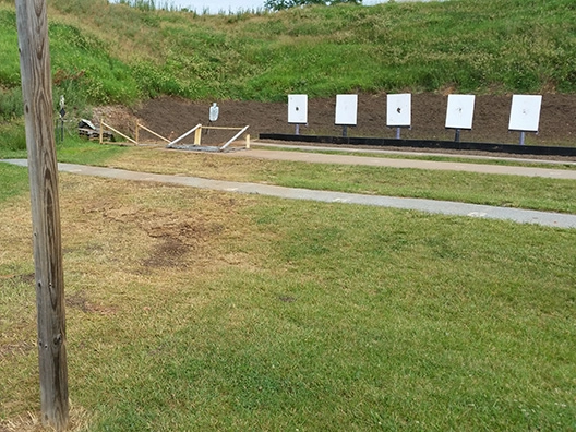 Firing range remediation project at the Montgomery County Police Department in Poolesville, MD, post‑refurbishment.