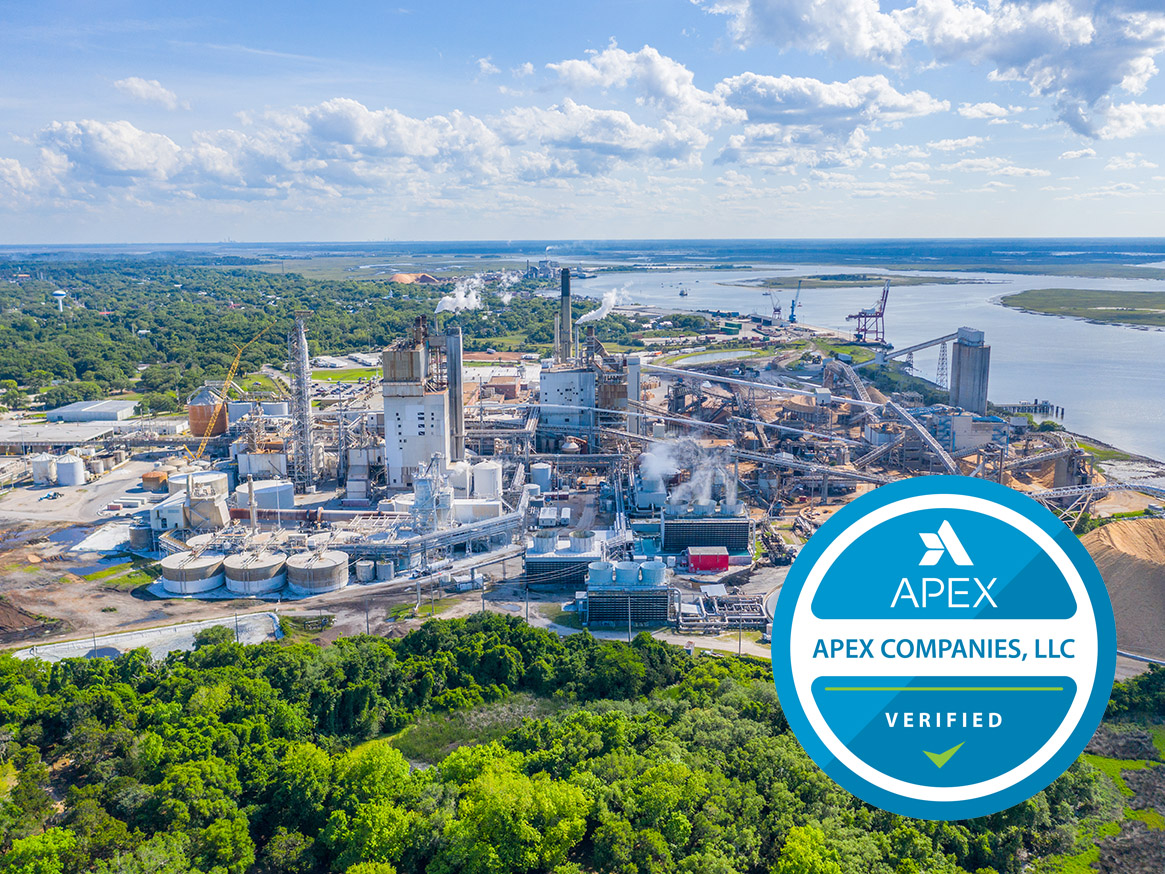 Paper Mill In Northeast Florida The official Apex verification seal is only to be used by Apex clients with express permission from Apex.