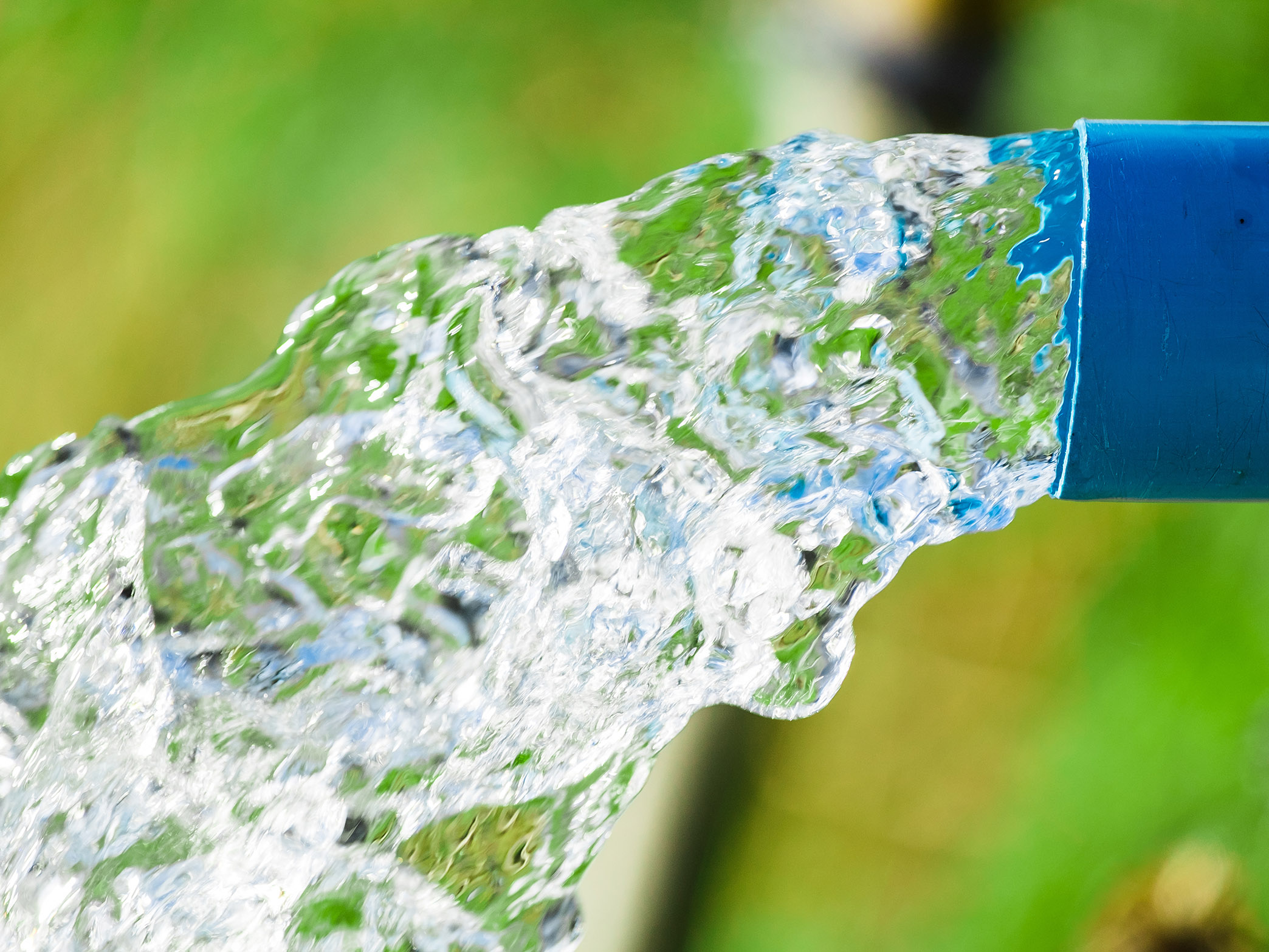 Blue pump pipe water flow equipment agriculture Water supply pipe
